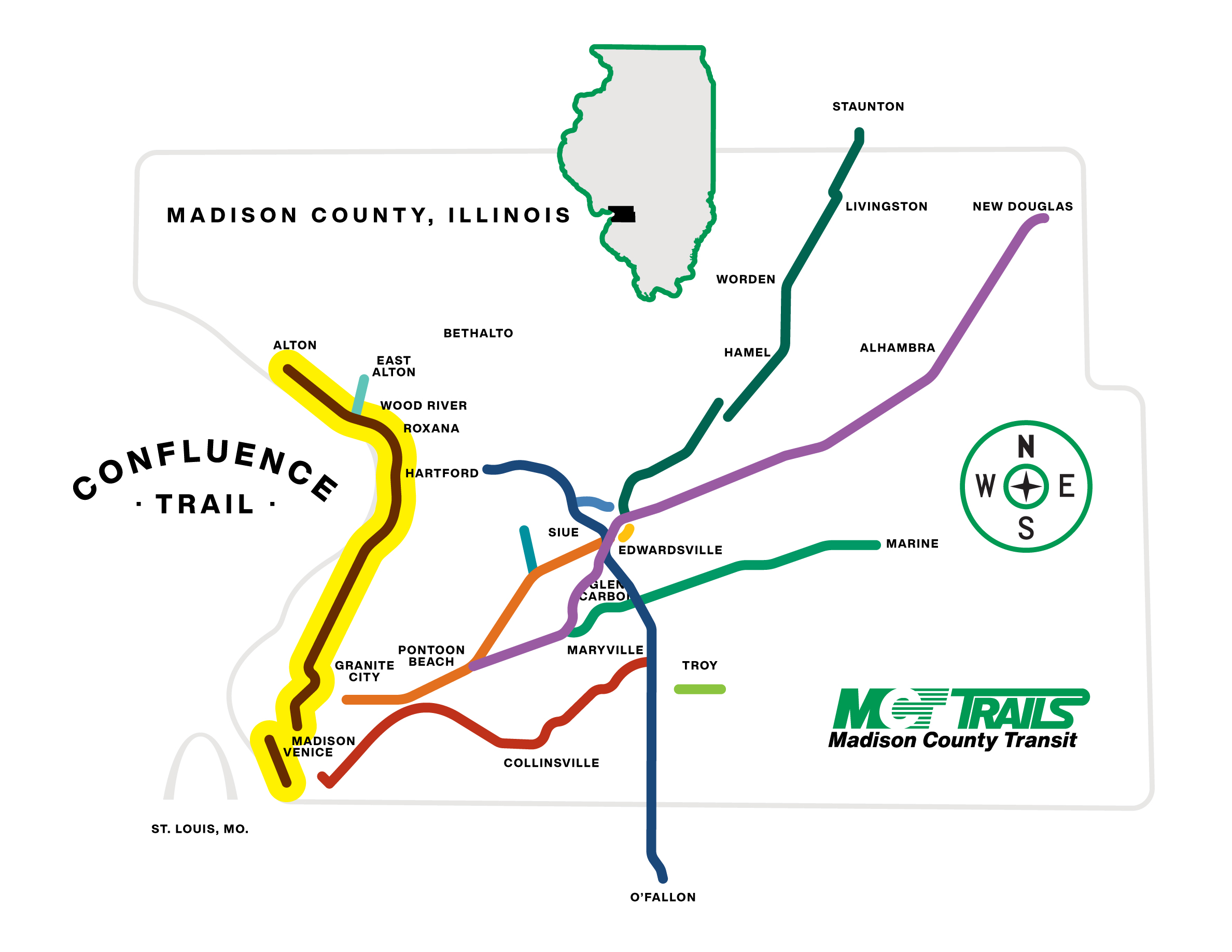 Confluence Trail Map