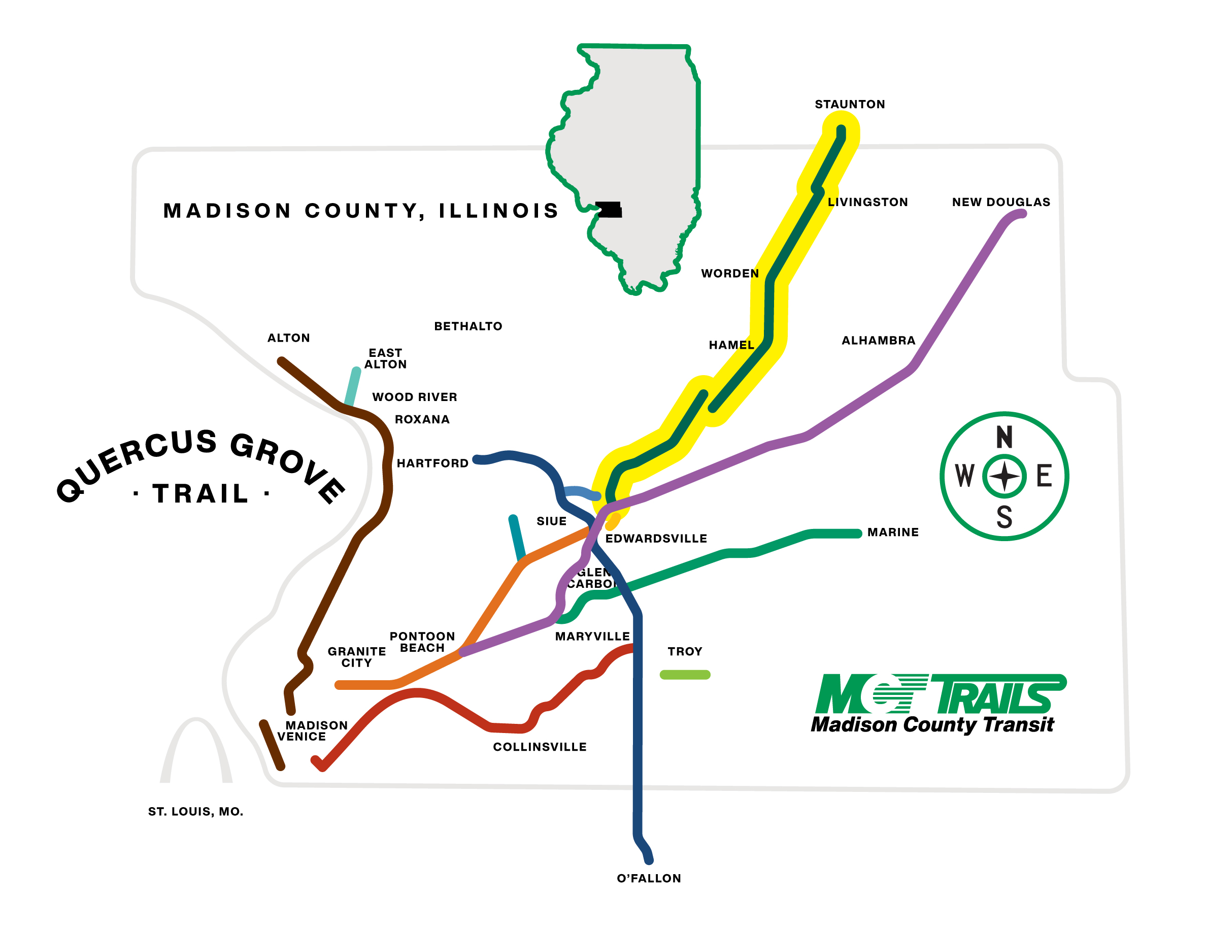 Quercus Grove Trail Map